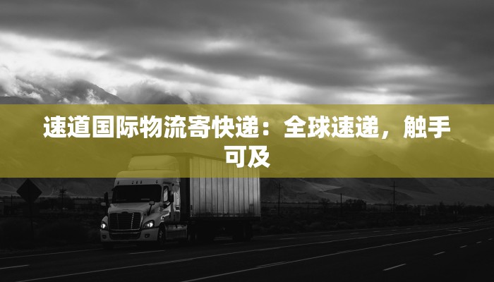 速道国际物流寄快递：全球速递，触手可及